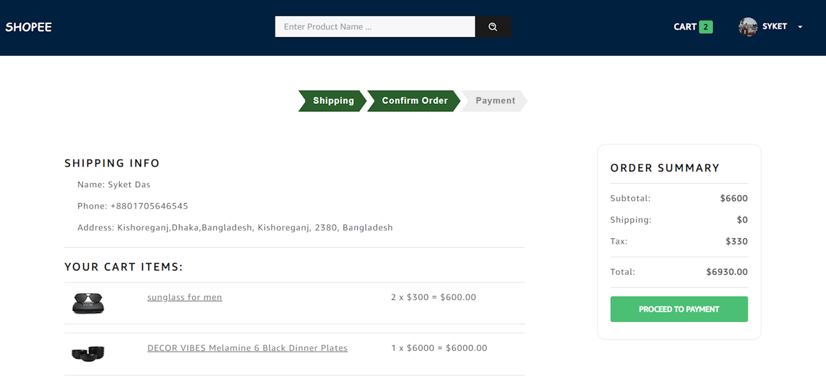 Product Details Page