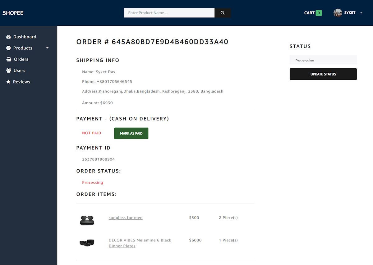 Product Details Page