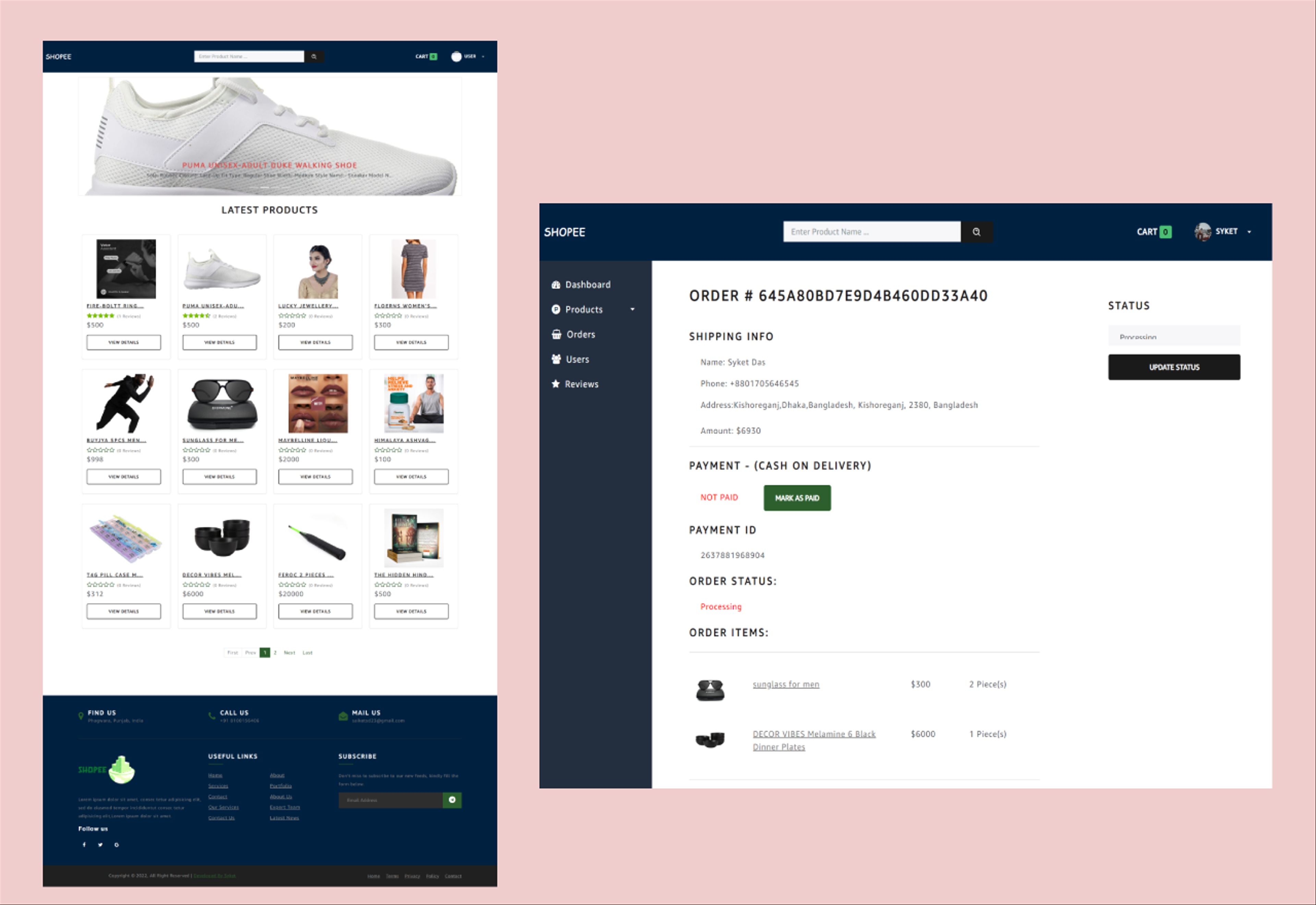 Shopee - Ecommerce Website